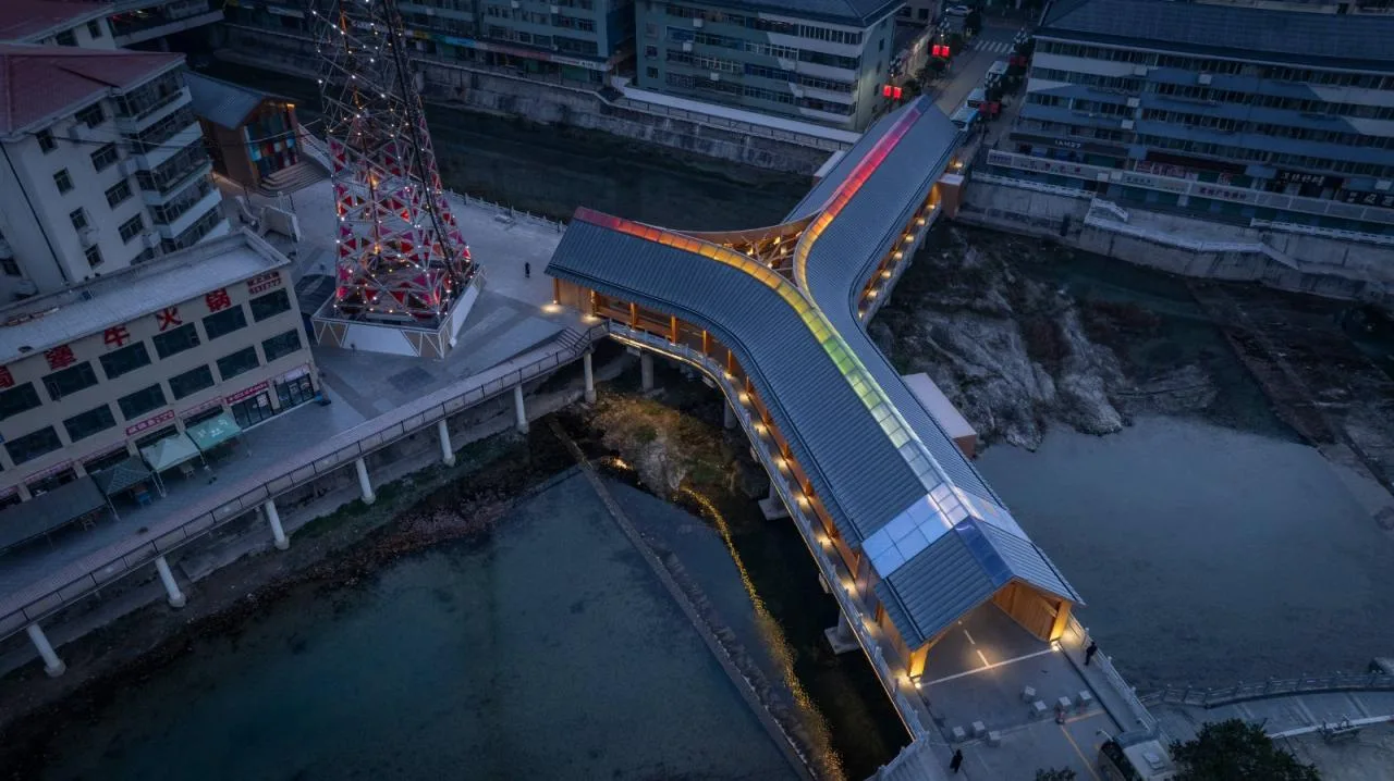 BIM Architecture | Renewal Design of Xinxinzi Bridge and Surrounding Commercial Street in Kang County/He Wei Studio of Sanwen Architecture