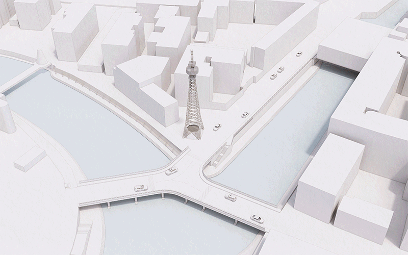 BIM Architecture | Renewal Design of Xinxinzi Bridge and Surrounding Commercial Street in Kang County/He Wei Studio of Sanwen Architecture