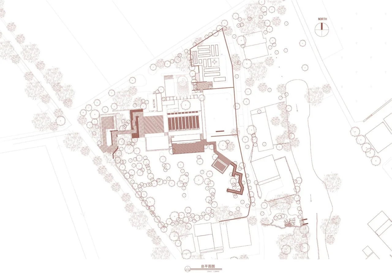 BIM Architecture | Tongxiang Puyuan Hongqiyang Shanlin Tribe Shared Restaurant/Shanghai Yanyang Architectural Design Studio