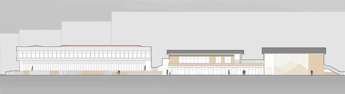 BIM Architecture | Renewal Design of Xinxinzi Bridge and Surrounding Commercial Street in Kang County/He Wei Studio of Sanwen Architecture