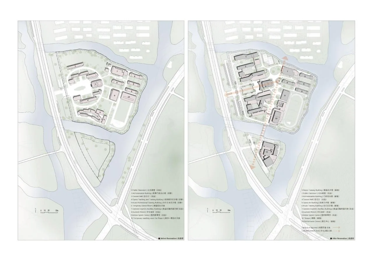 BIM Architecture | Shaoxing Art School Renovation and Expansion Project/Zhejiang University Architectural Design and Research Institute