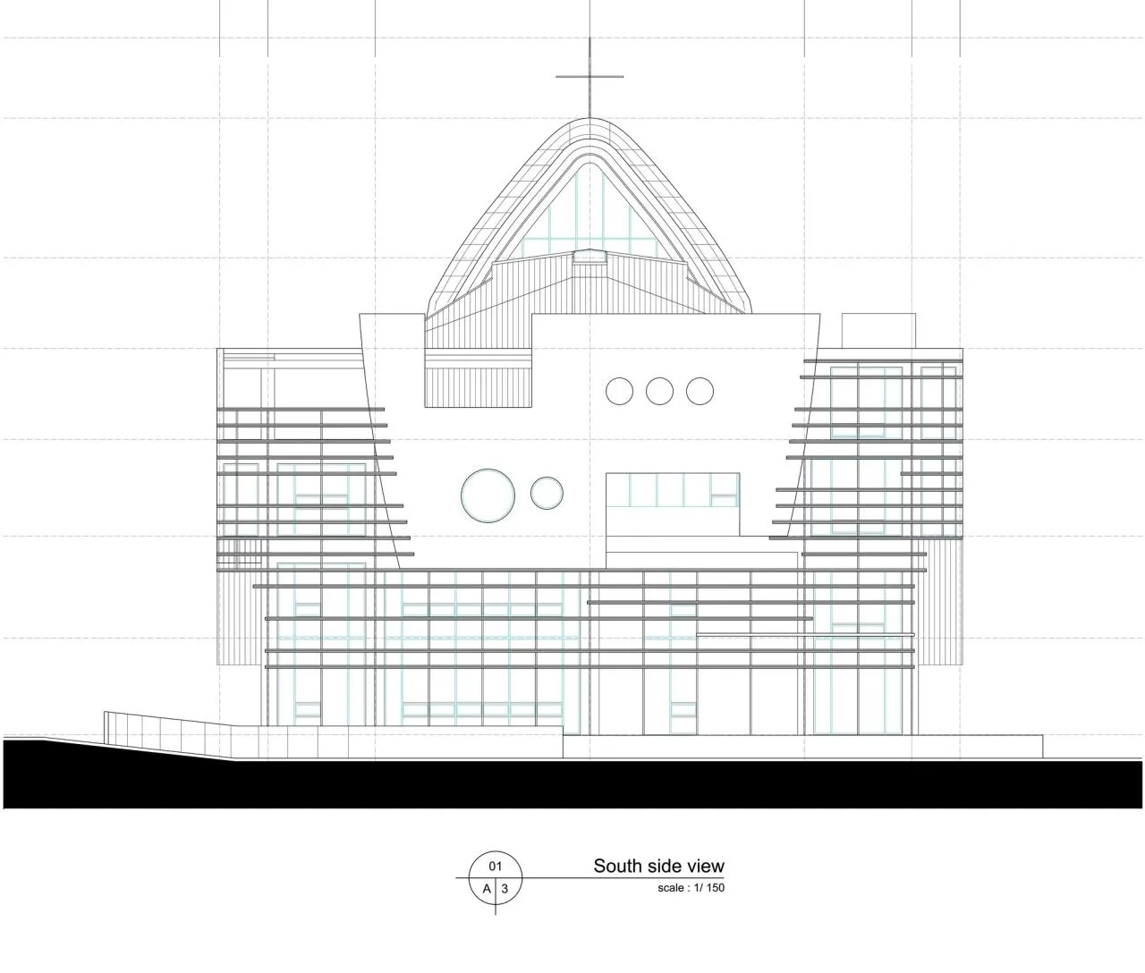 BIM Architecture | Ennori Church on Yongzong Island/shinslab Architecture
