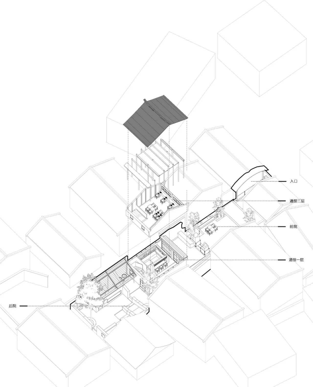BIM Architecture | Jiaoxi is a small courtyard designed by Changzhou/Pingjie