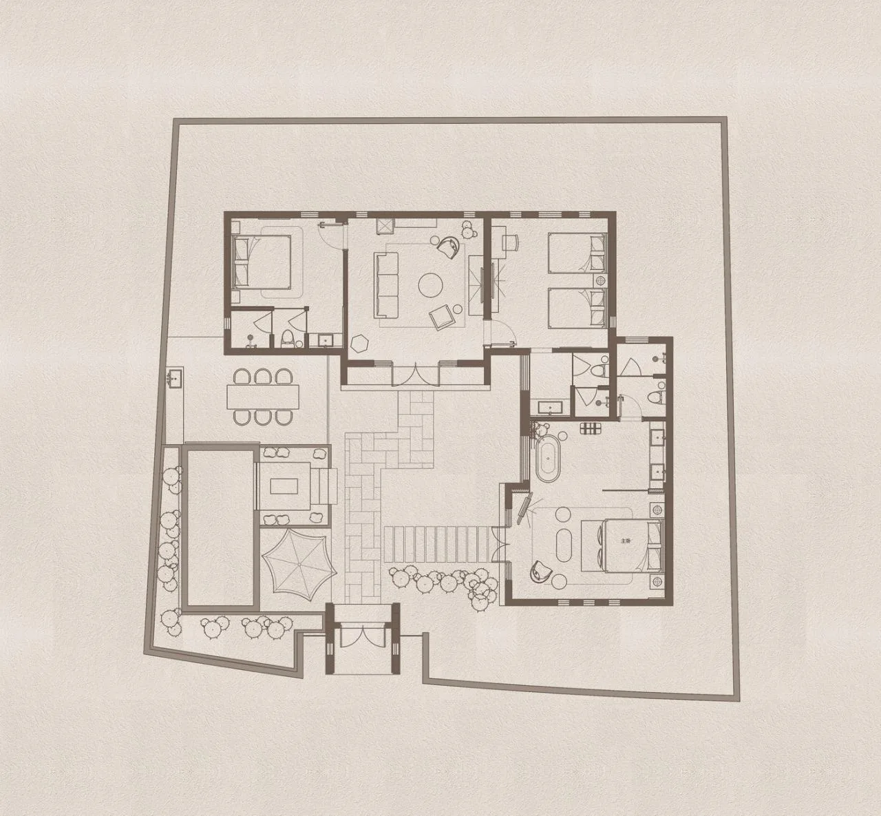 BIM Architecture | Yamaguchi's Courtyard/Chao Yu Design Firm