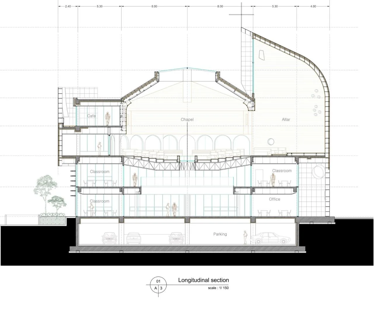 BIM Architecture | Ennori Church on Yongzong Island/shinslab Architecture