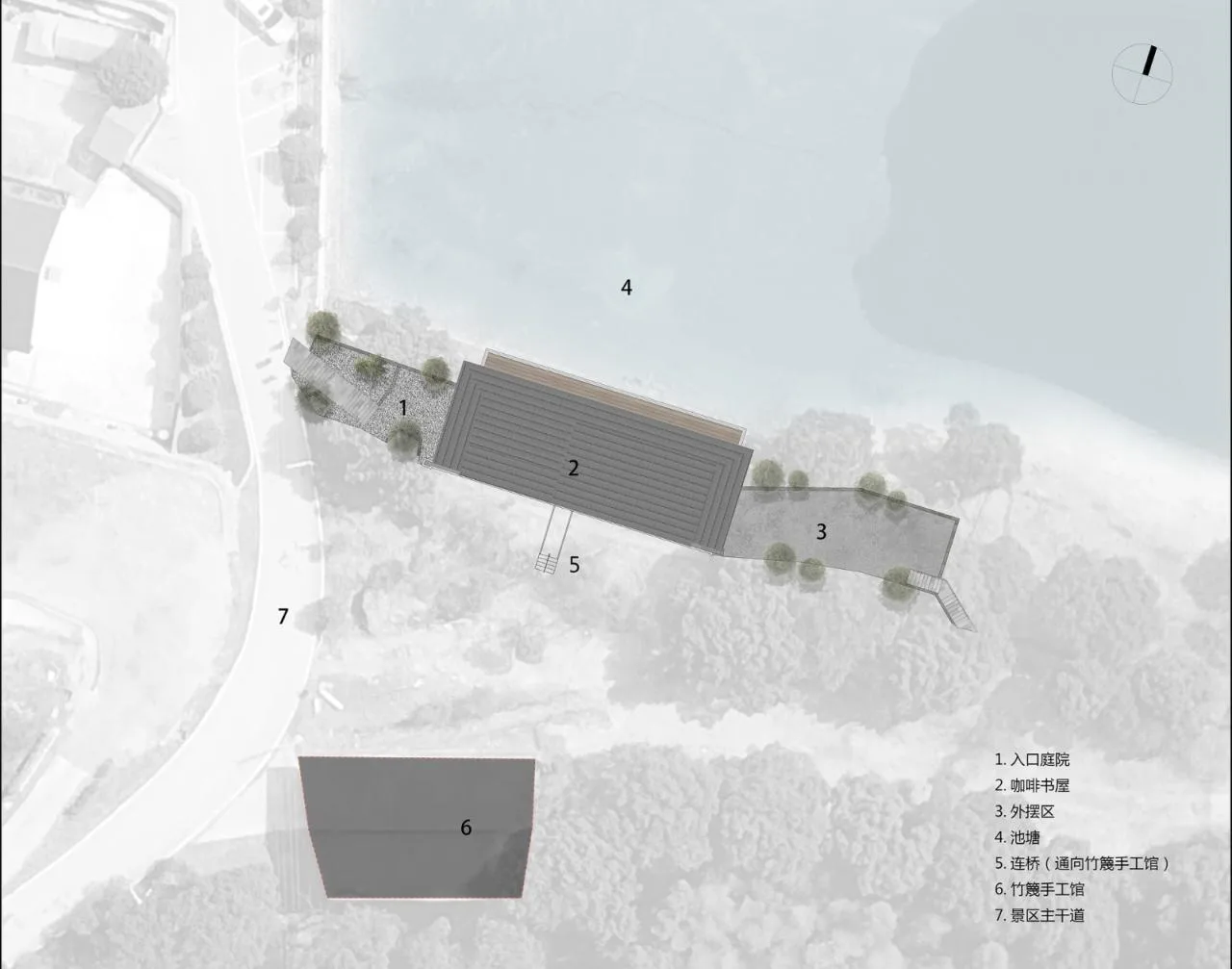 BIM Architecture | Dashali Rural Coffee Bookstore/Tour Building