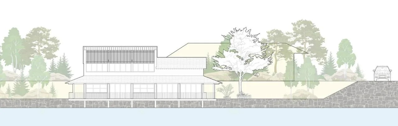 BIM Architecture | Dashali Rural Coffee Bookstore/Tour Building