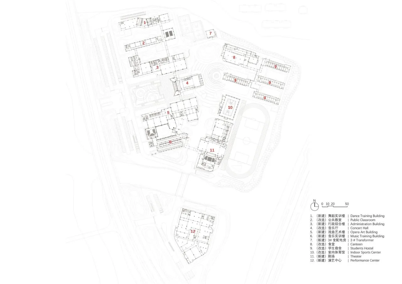 BIM Architecture | Shaoxing Art School Renovation and Expansion Project/Zhejiang University Architectural Design and Research Institute