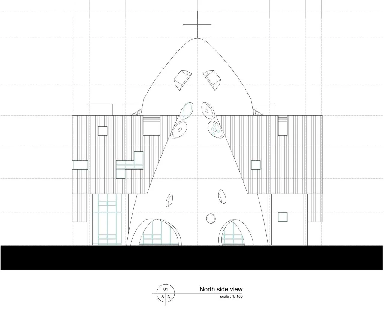 BIM Architecture | Ennori Church on Yongzong Island/shinslab Architecture