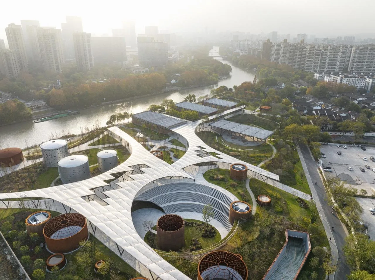 BIM Architecture | Hangzhou Xiaohe Park/Kengo Kuma Architectural Design Firm+Zhejiang University Institute