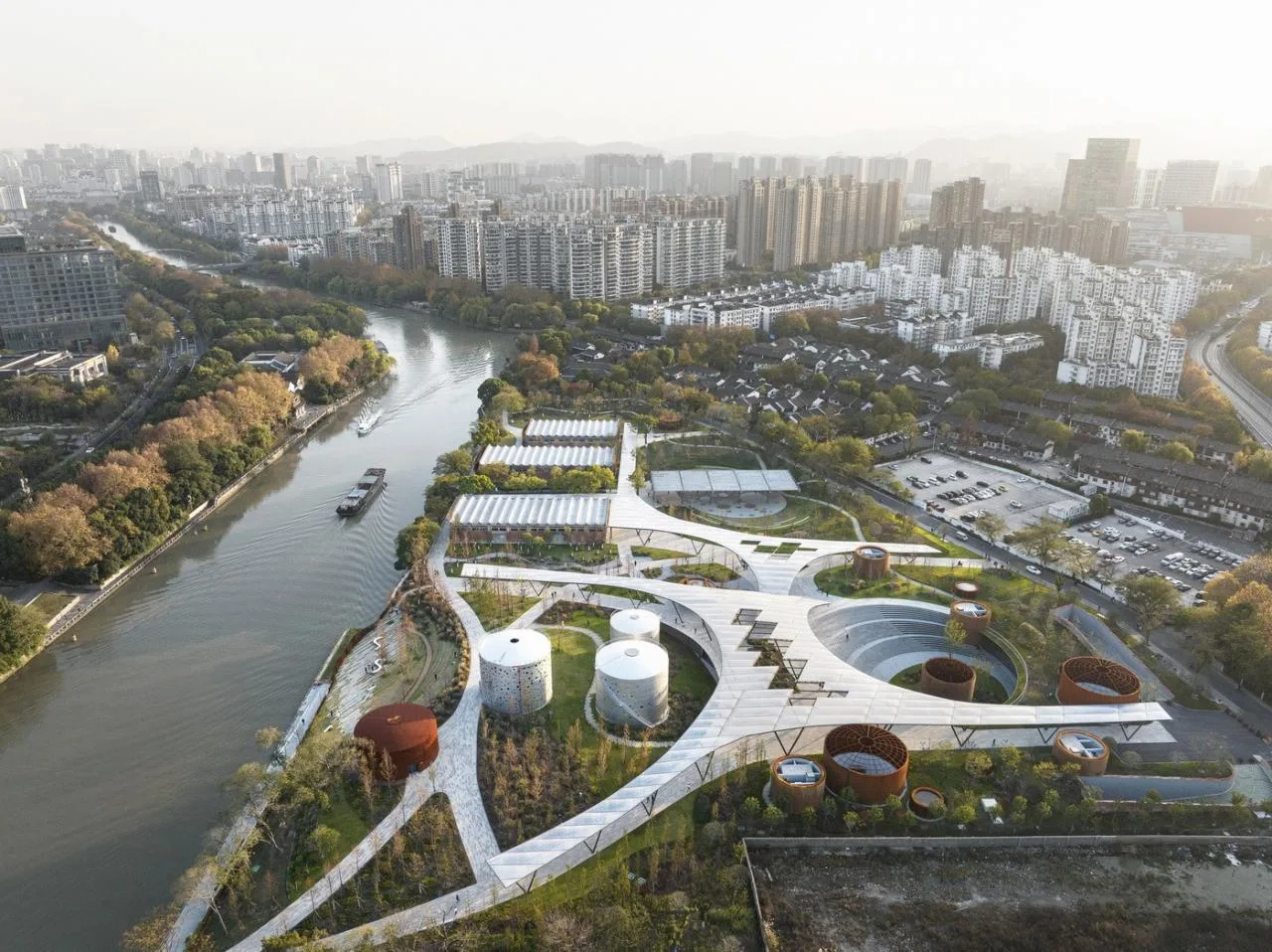 BIM Architecture | Hangzhou Xiaohe Park/Kengo Kuma Architectural Design Firm+Zhejiang University Institute