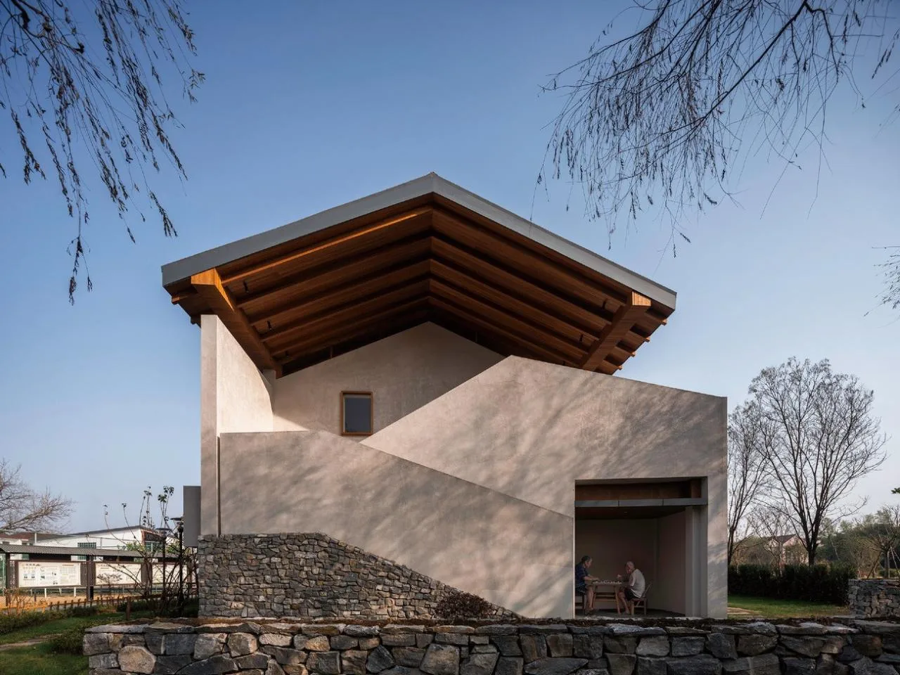 BIM Architecture | Longnan Village Bohong Bookstore/Forest Building