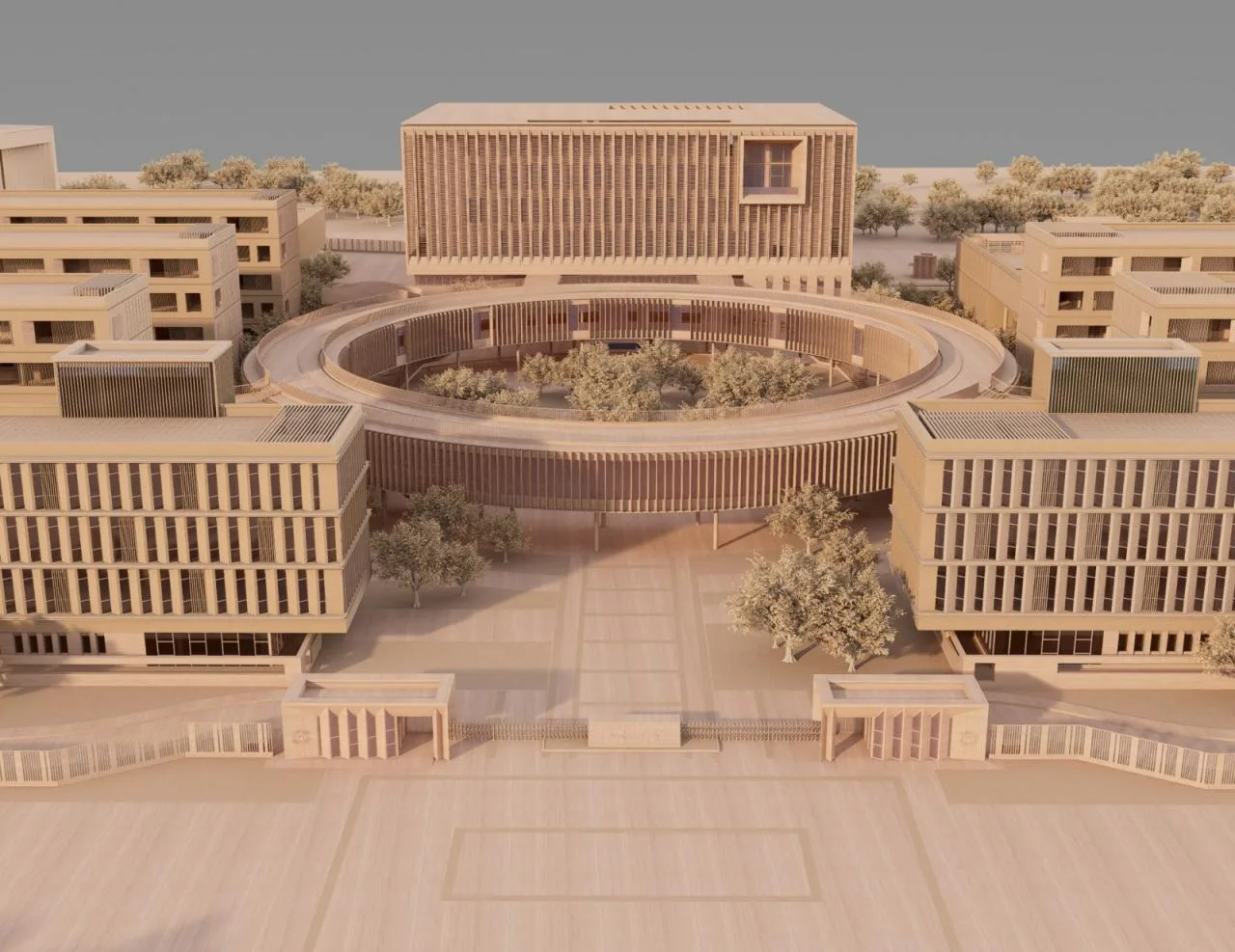 BIM Architecture | Jiangsu Meicun Senior High School Airport Branch/South China University of Technology Architectural Design and Research Institute