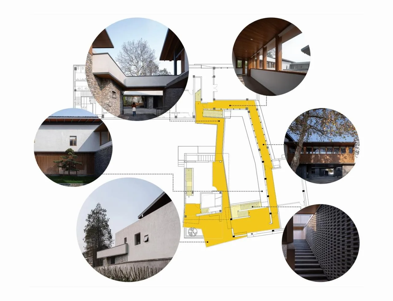 BIM Architecture | Longnan Village Party and Mass Center/Forest Building
