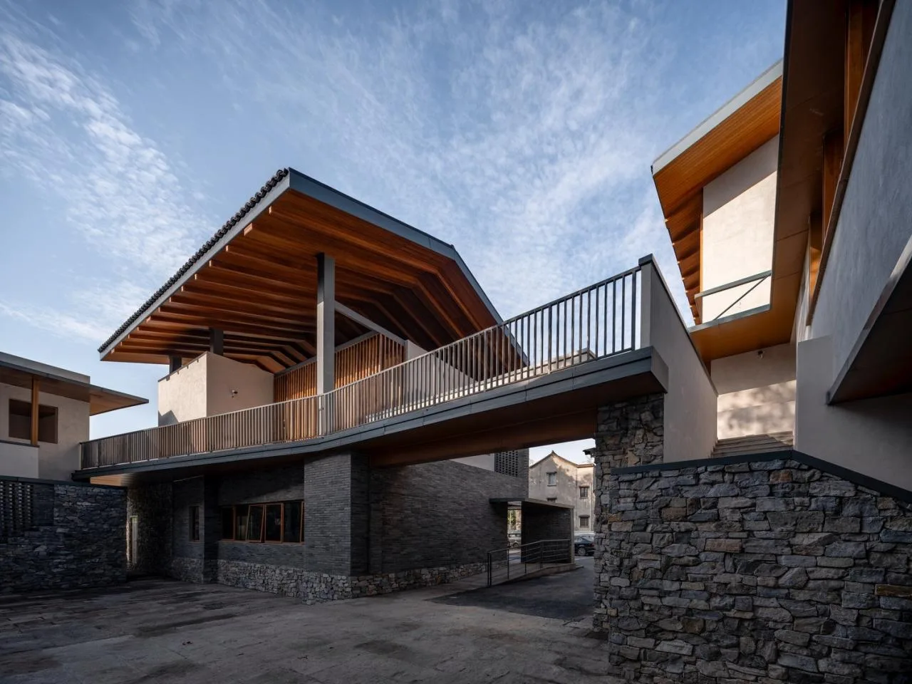 BIM Architecture | Longnan Village Party and Mass Center/Forest Building