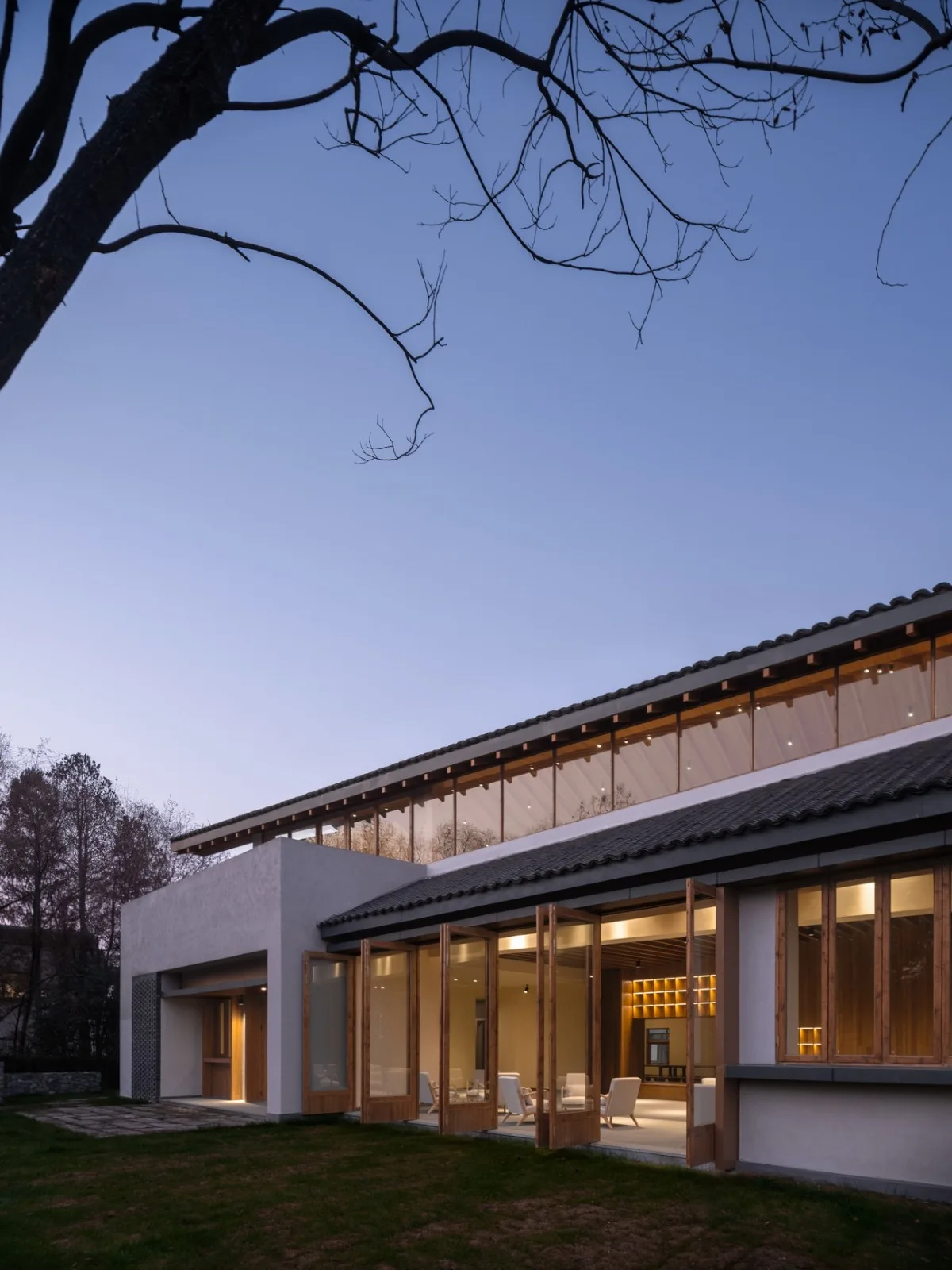 BIM Architecture | Longnan Village Bohong Bookstore/Forest Building