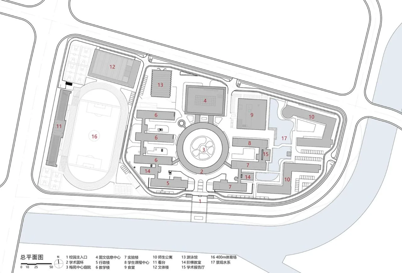 BIM Architecture | Jiangsu Meicun Senior High School Airport Branch/South China University of Technology Architectural Design and Research Institute