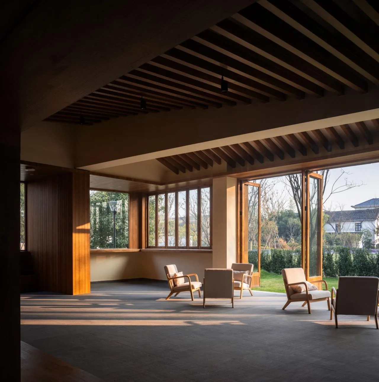 BIM Architecture | Longnan Village Bohong Bookstore/Forest Building