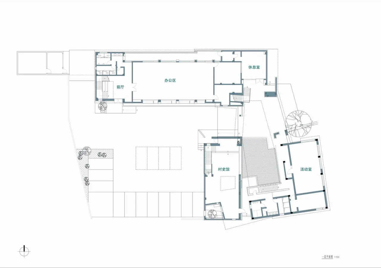 BIM Architecture | Longnan Village Party and Mass Center/Forest Building