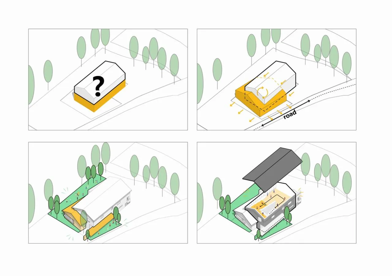 BIM Architecture | Longnan Village Bohong Bookstore/Forest Building