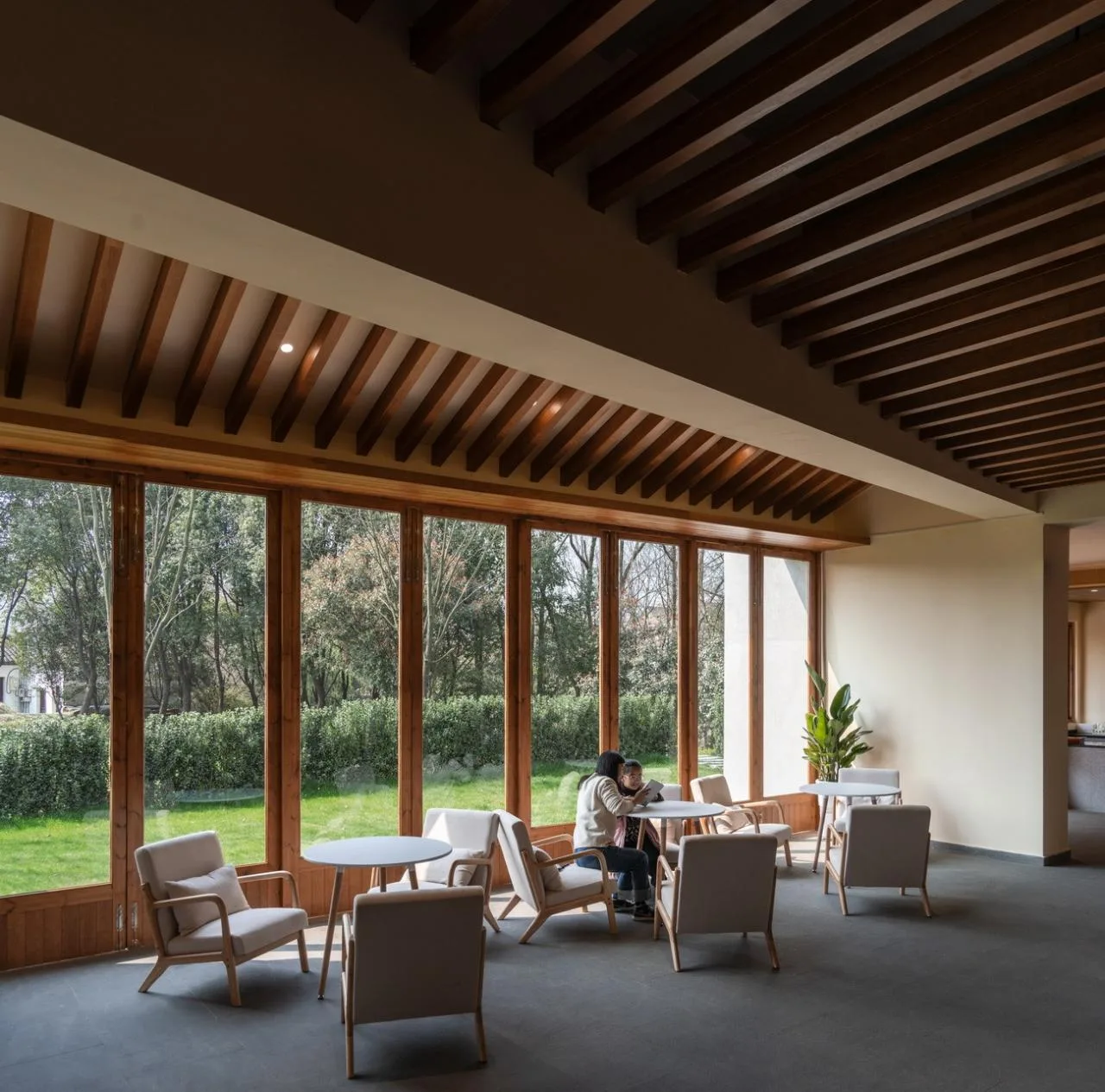 BIM Architecture | Longnan Village Bohong Bookstore/Forest Building