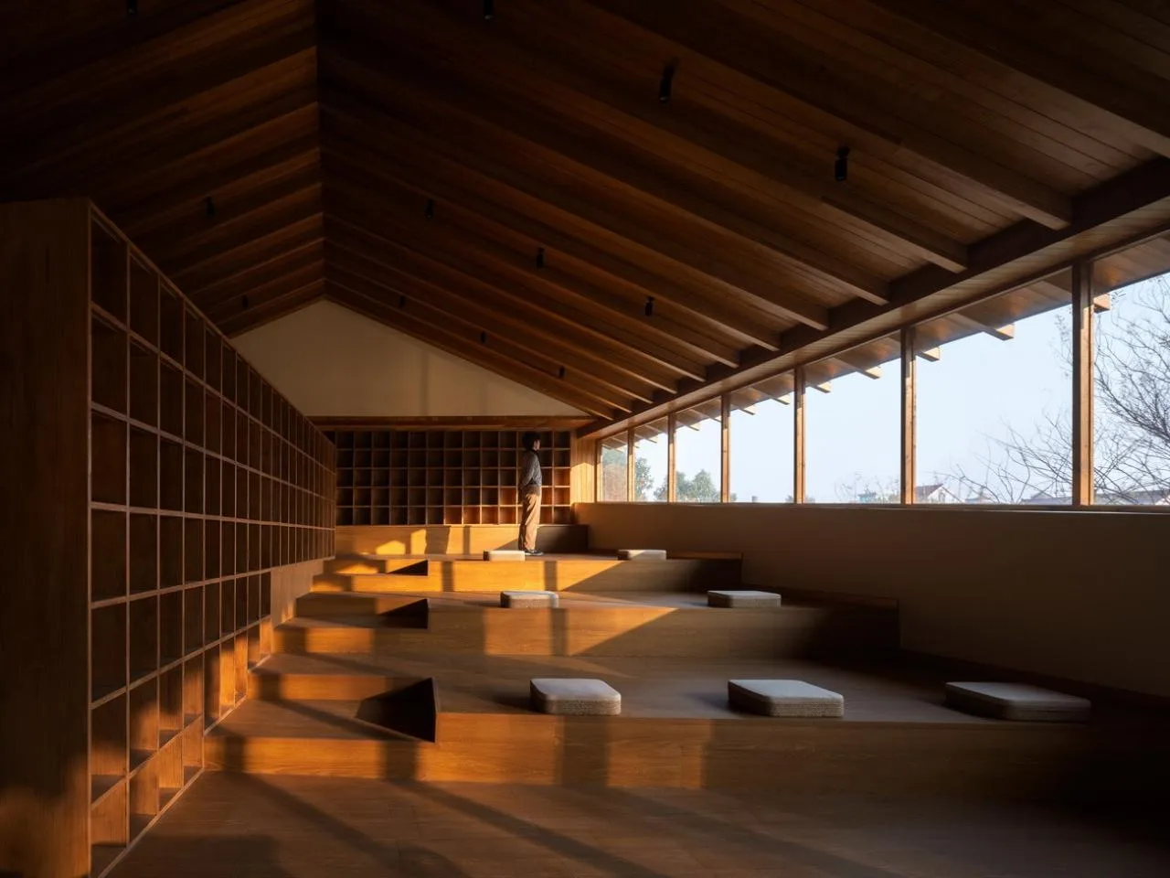 BIM Architecture | Longnan Village Bohong Bookstore/Forest Building