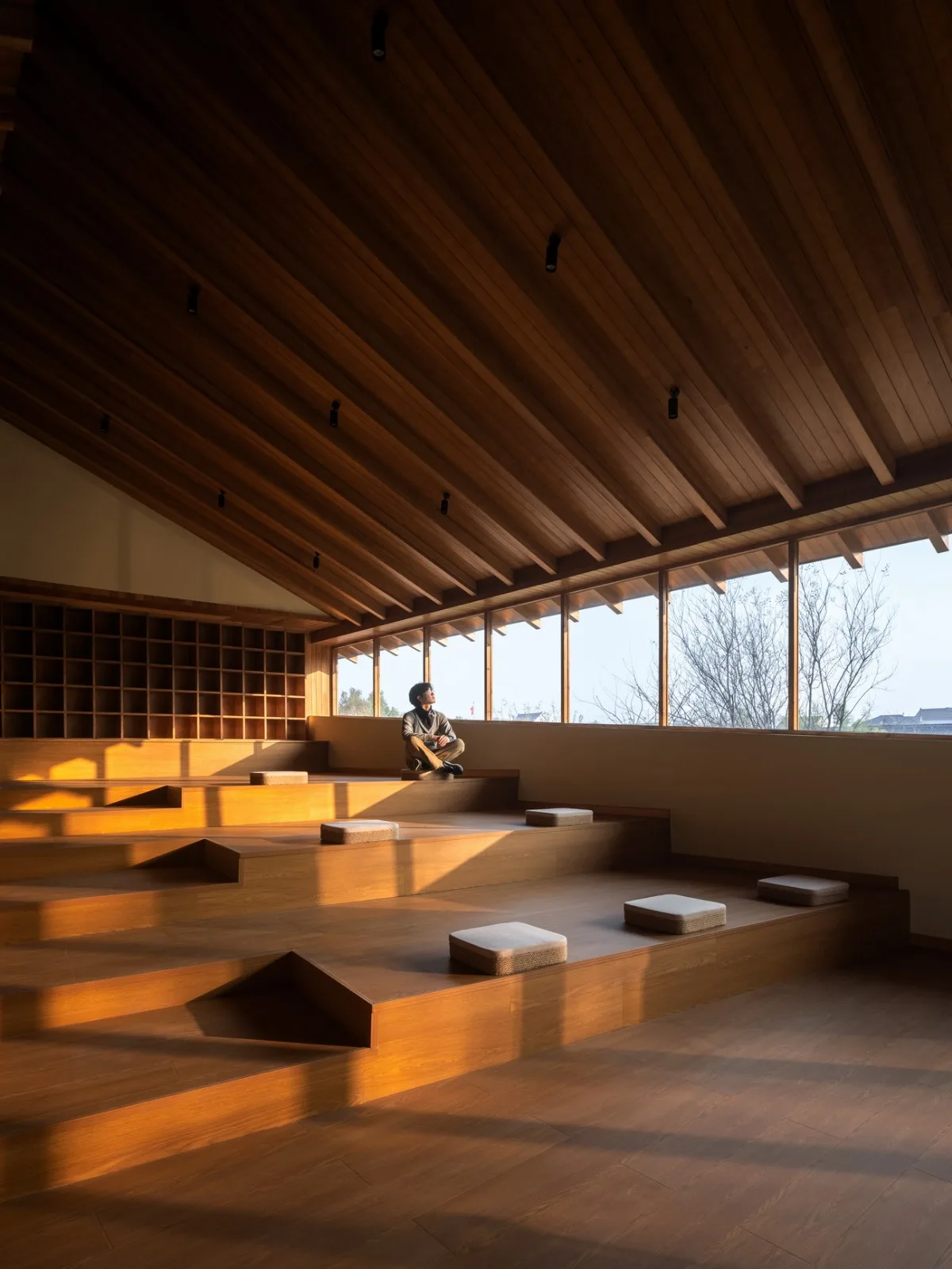 BIM Architecture | Longnan Village Bohong Bookstore/Forest Building