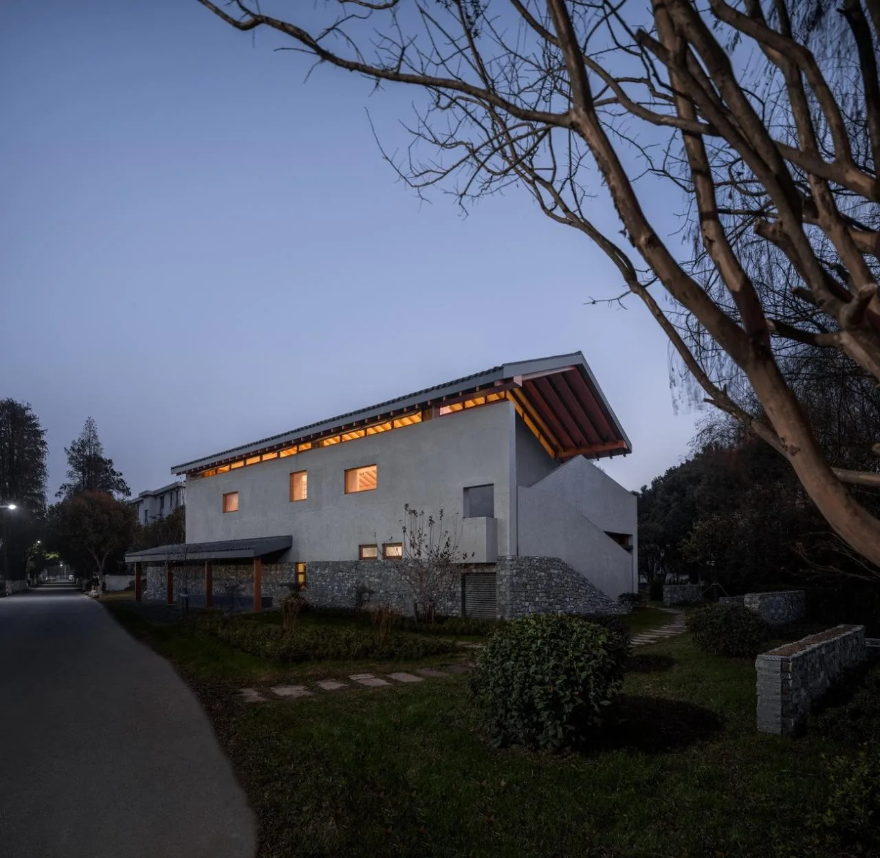 BIM Architecture | Longnan Village Bohong Bookstore/Forest Building