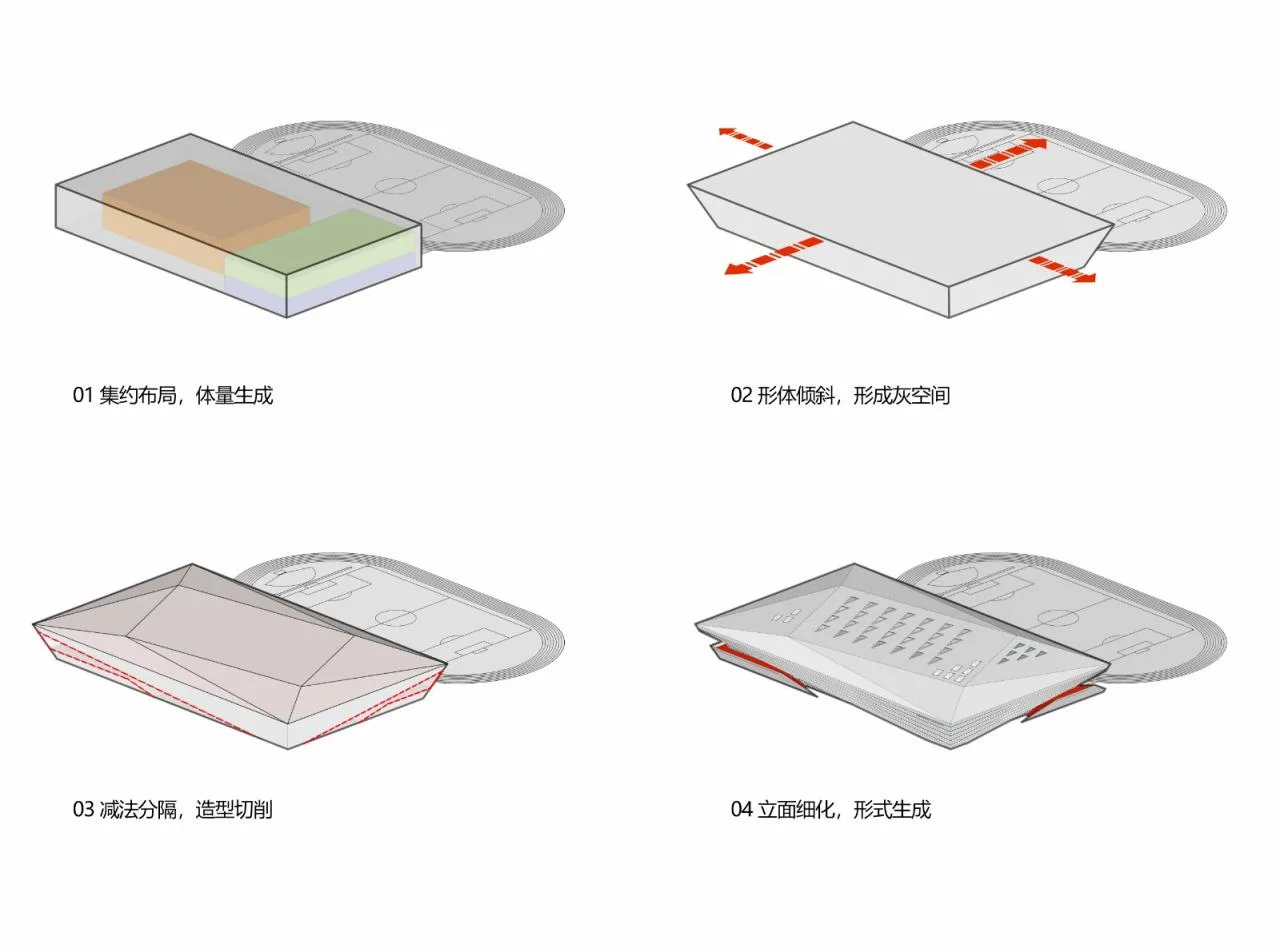 BIM Architecture | White Egrets Fly Together Wetland Exhibition Wings: Bohai University Sports Center/Chinese Academy of Sciences Architectural Design and Research Institute Co., Ltd