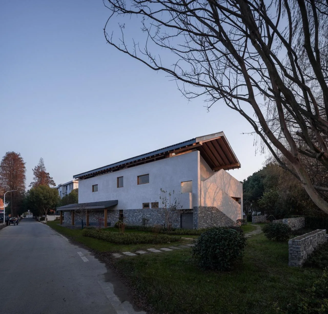 BIM Architecture | Longnan Village Bohong Bookstore/Forest Building