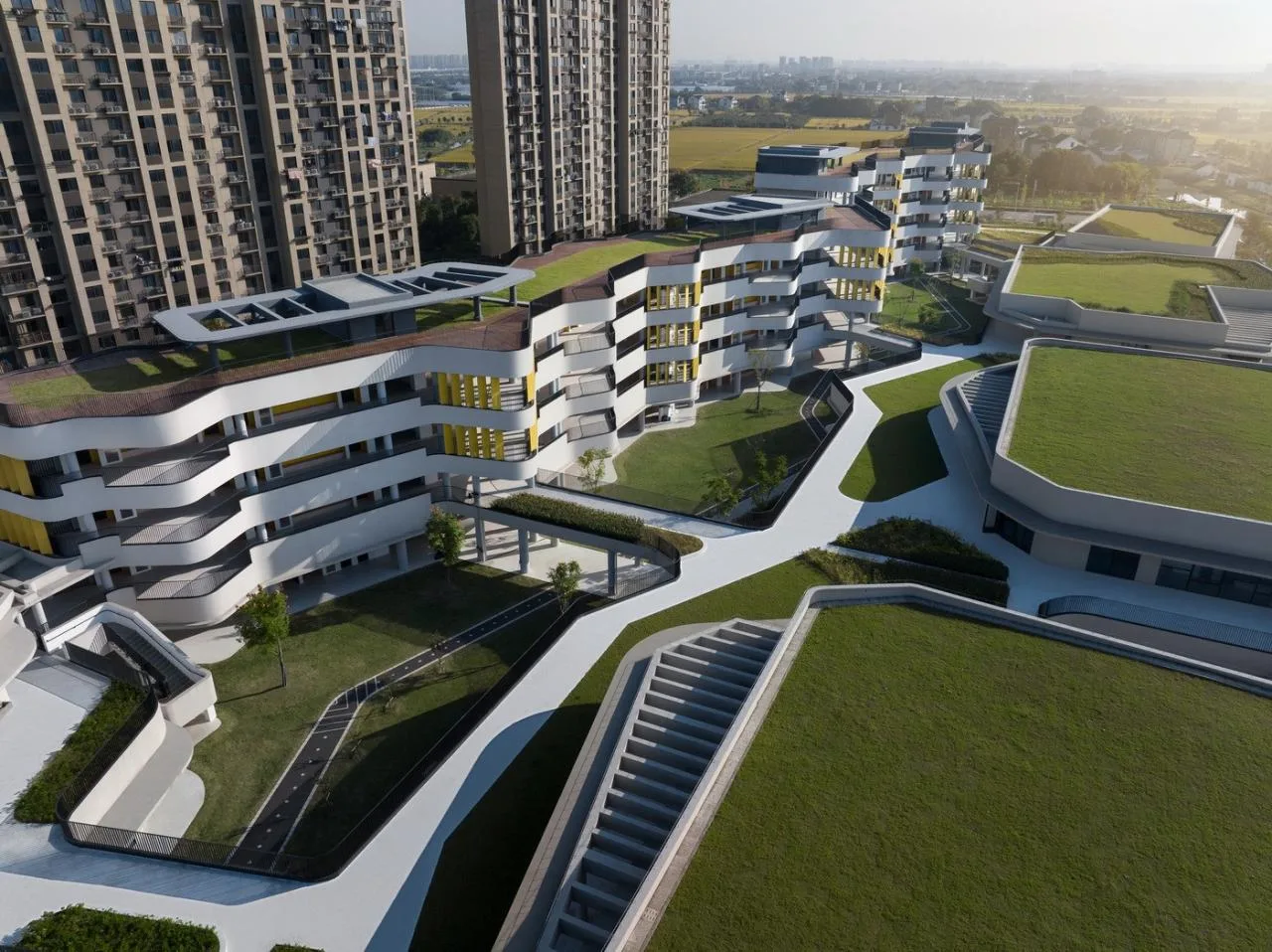 BIM Architecture | Shanghai Normal University Affiliated Qingpu Experimental School/BAU Architecture and Urban Design Firm