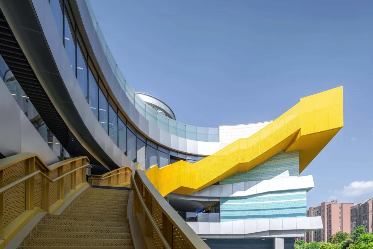 Yellow staircase