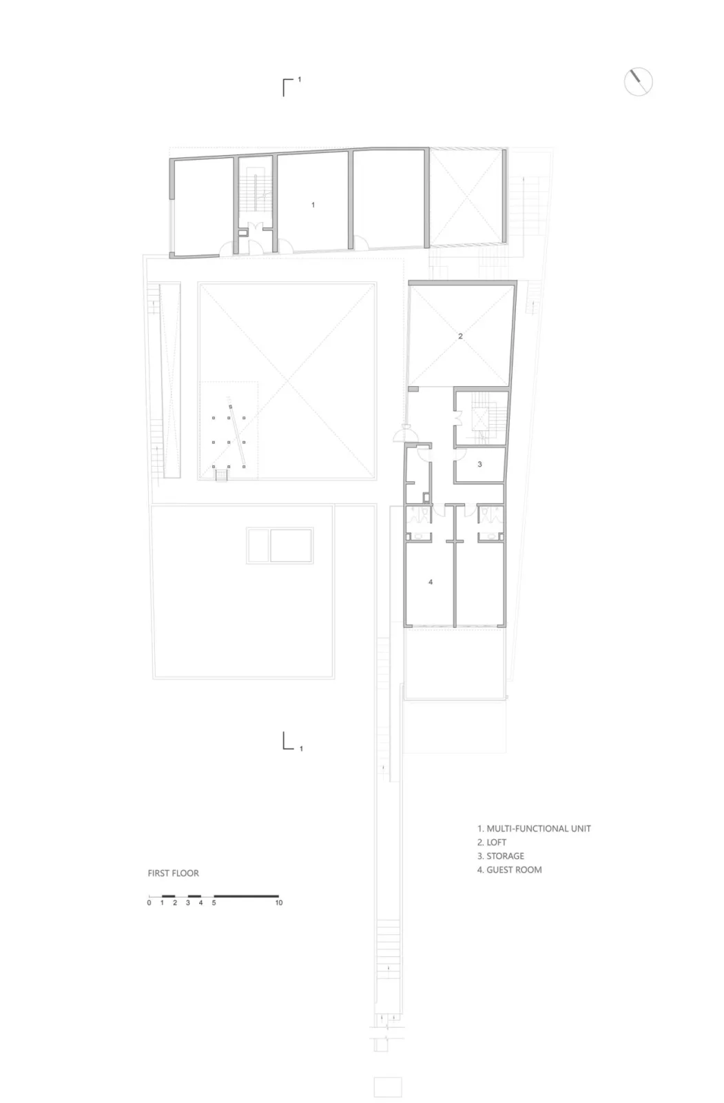 BIM Architecture | 'q' Center - Shanghai Langxia Village Activity Center/Atelier tf+PPAS