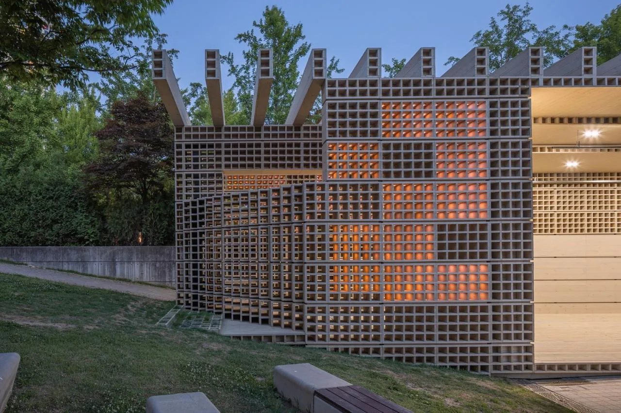 BIM Architecture | Ecological Matrix, Breathing Net Pavilion/Soltozibin Architects