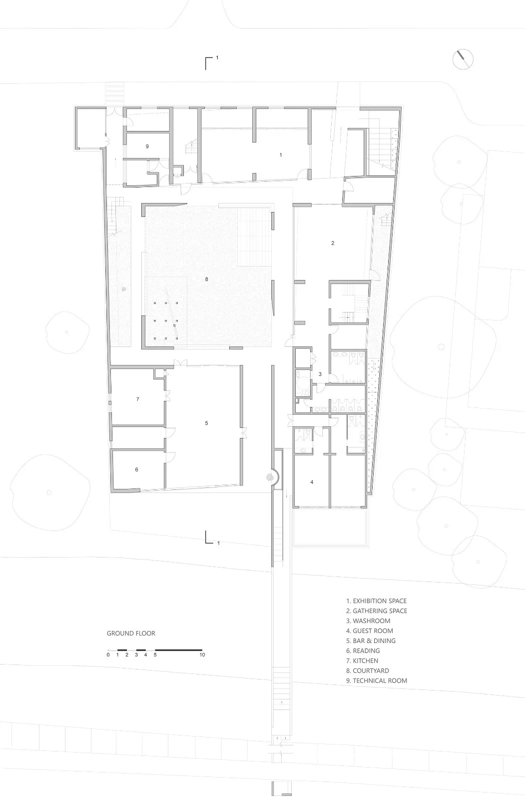 BIM Architecture | 'q' Center - Shanghai Langxia Village Activity Center/Atelier tf+PPAS