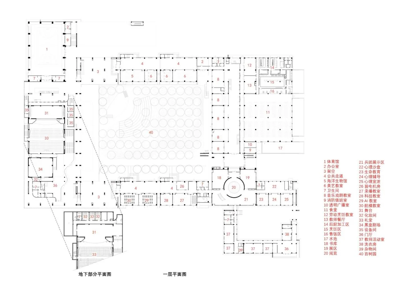 BIM Architecture | Huashan Middle School Boguqi Campus/Rong Chaohui Studio