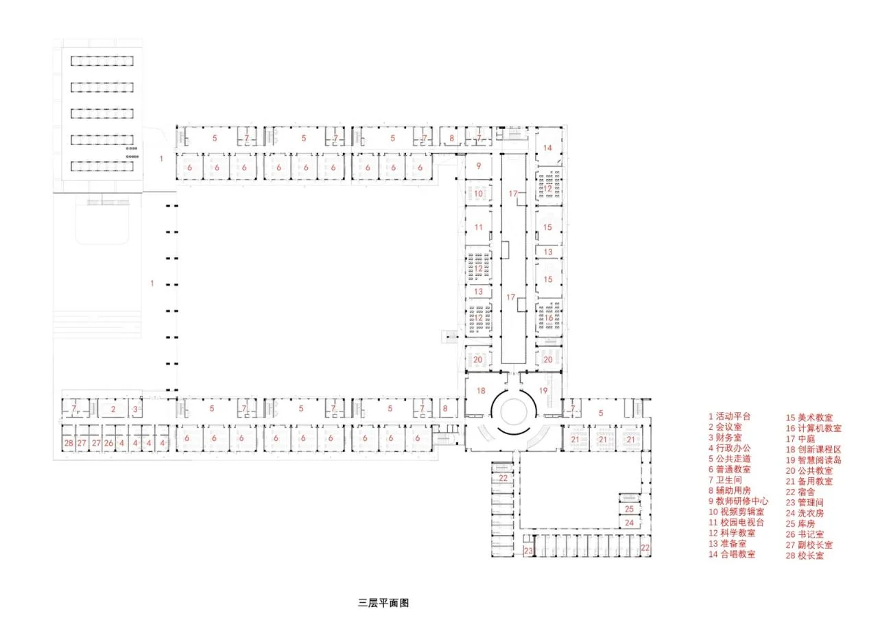 BIM Architecture | Huashan Middle School Boguqi Campus/Rong Chaohui Studio