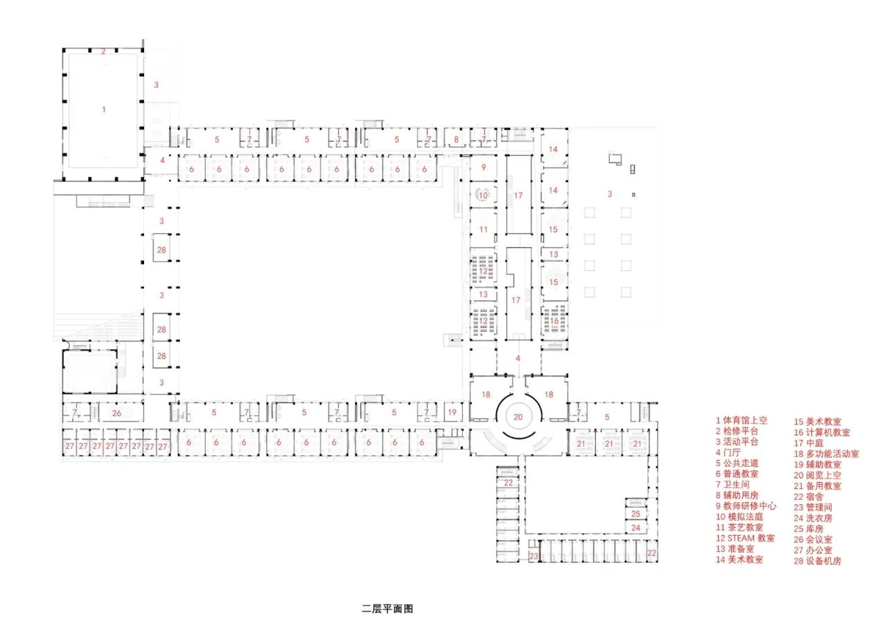 BIM Architecture | Huashan Middle School Boguqi Campus/Rong Chaohui Studio
