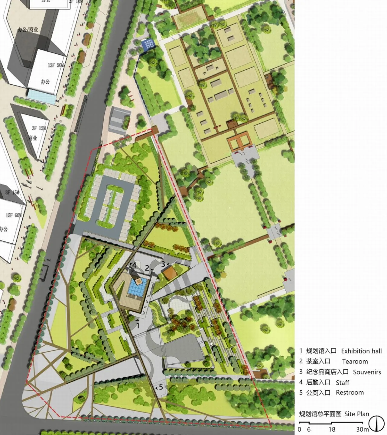 BIM Architecture | Haidong City Urban Planning Exhibition Hall/China Academy of Architectural Design - Pinzhu Design Studio