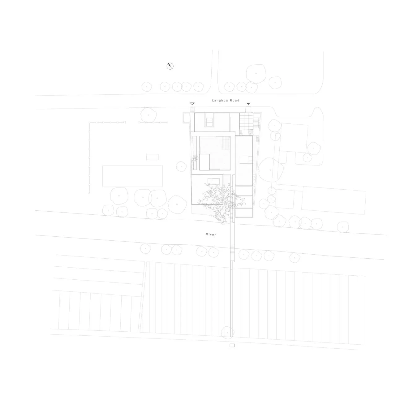 BIM Architecture | 'q' Center - Shanghai Langxia Village Activity Center/Atelier tf+PPAS