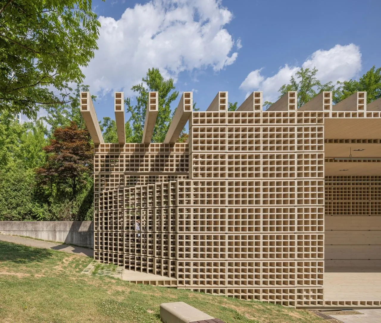 BIM Architecture | Ecological Matrix, Breathing Net Pavilion/Soltozibin Architects