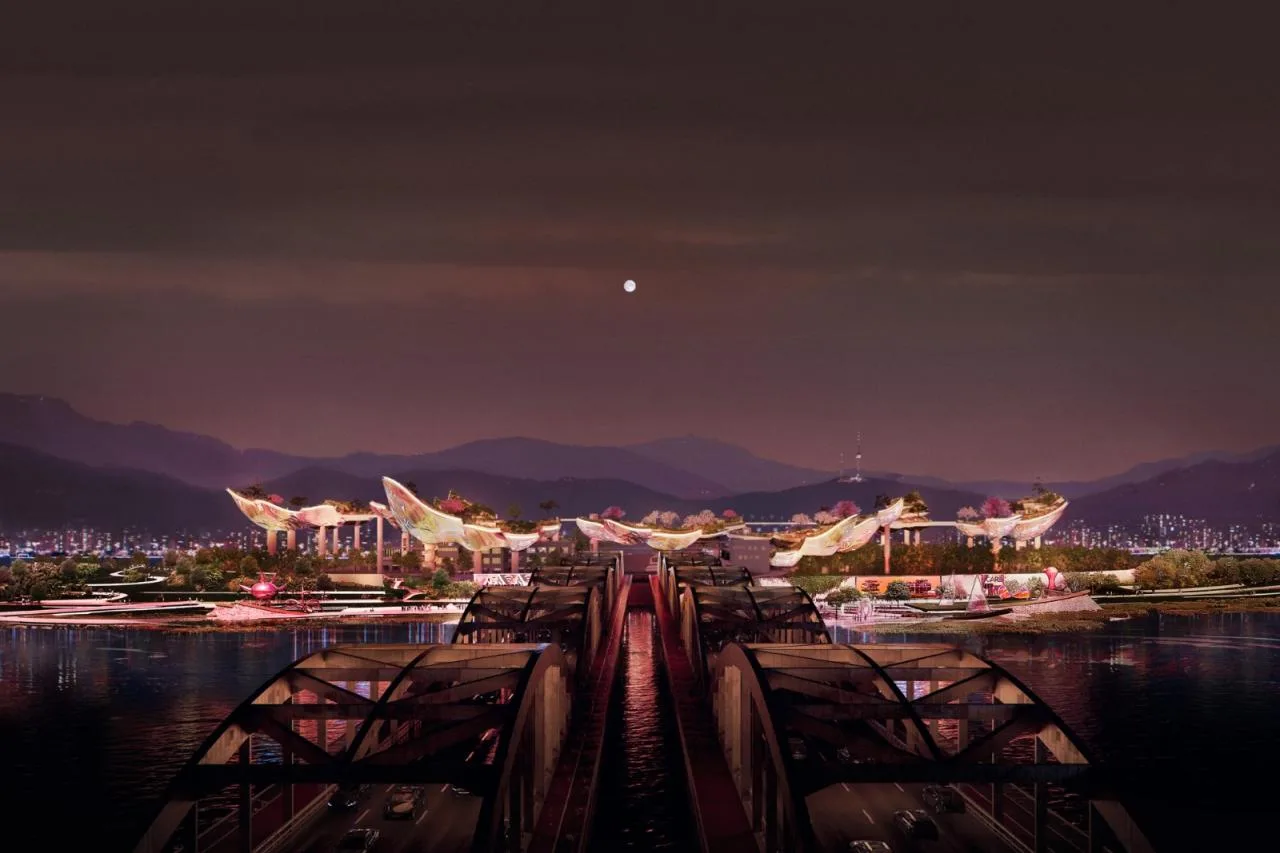 BIM Architecture | 'Nodeul Island, Seoul, South Korea' Competition, Unmanned Island to Park/Heatherwick