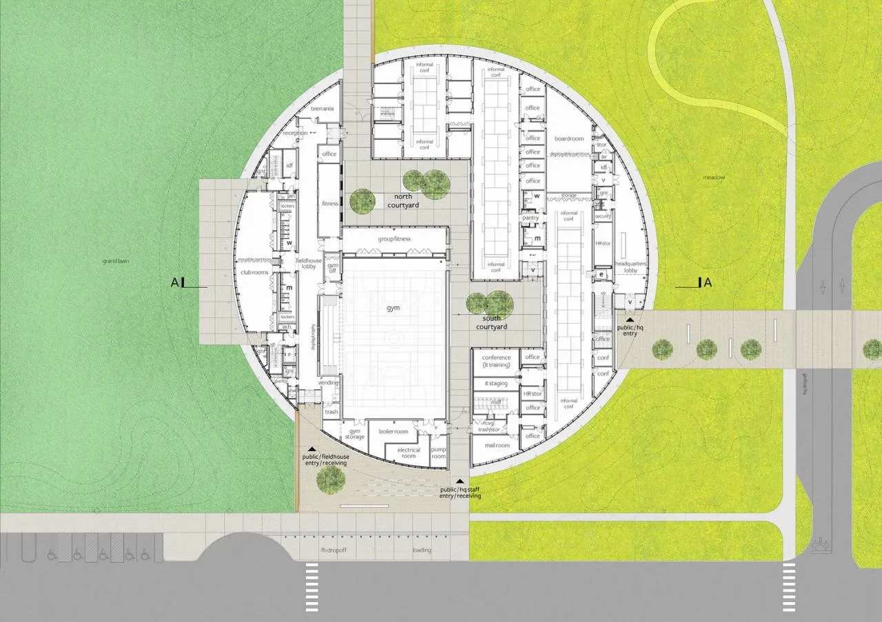 BIM Architecture | Chicago Park Area Headquarters and Gymnasium/John Ronan Architects