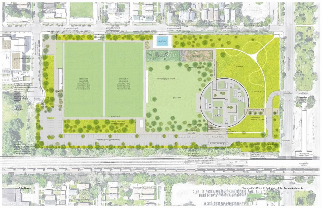 BIM Architecture | Chicago Park Area Headquarters and Gymnasium/John Ronan Architects