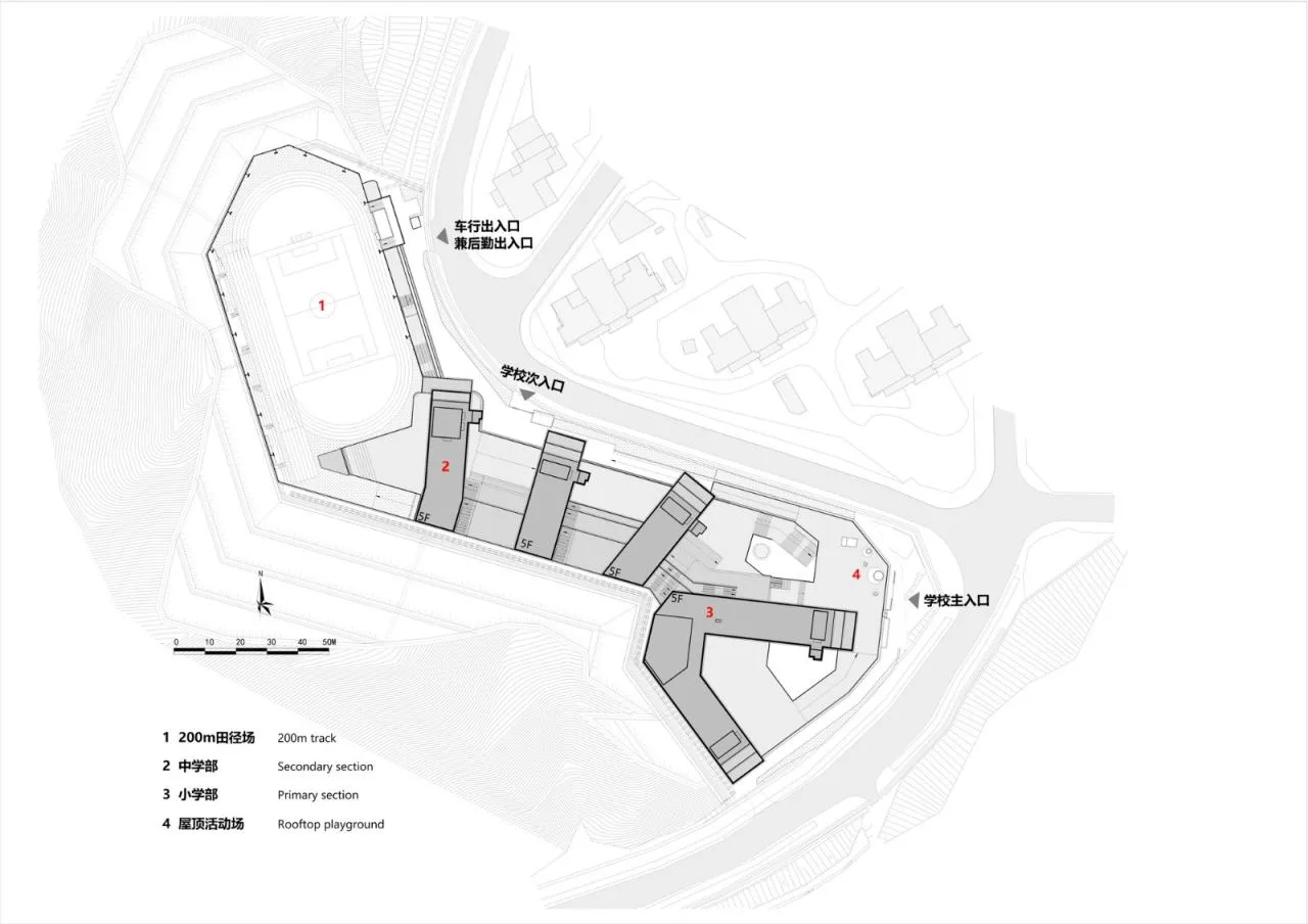BIM Architecture | "Up the Mountain" Campus: Shenzhen Futian Experimental Education Group Qiaoxiang School · North Campus/Shendu Design