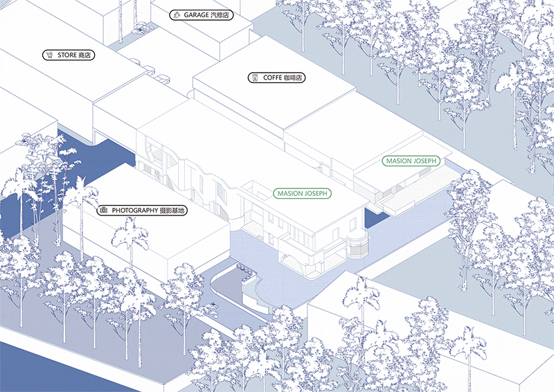 BIM Architecture | Maison Joseph Riverside Flagship Store/Forest Building