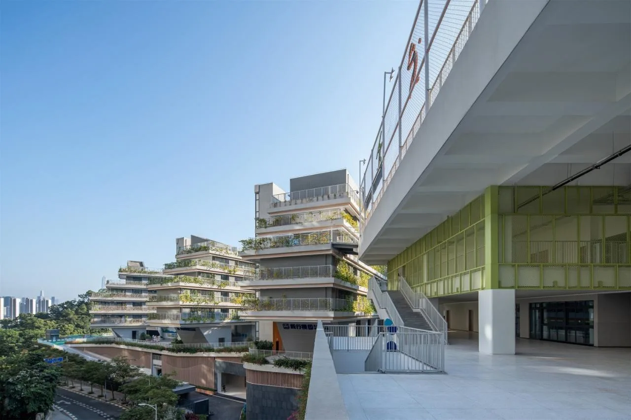 BIM Architecture | "Up the Mountain" Campus: Shenzhen Futian Experimental Education Group Qiaoxiang School · North Campus/Shendu Design