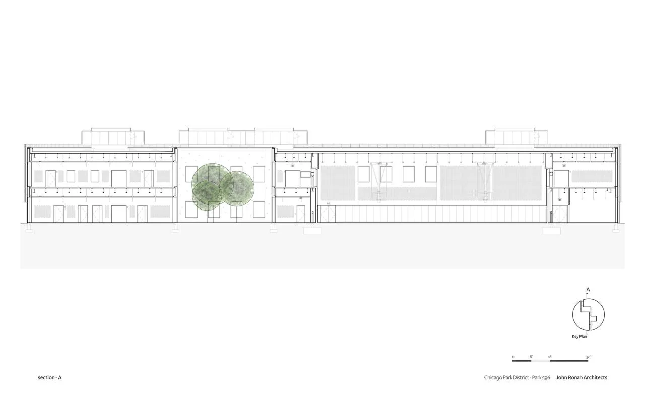 BIM Architecture | Chicago Park Area Headquarters and Gymnasium/John Ronan Architects