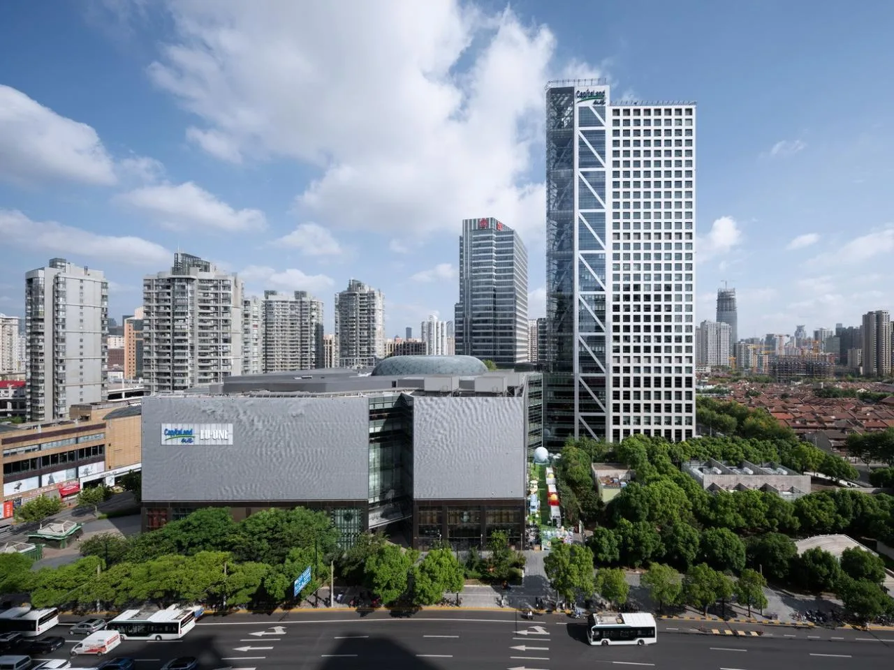 BIM Architecture | Creating a 'Vertical Urban Oasis' in the Center of Shanghai: LuOne Kaide Jingcui Plaza/Safdi Architecture Firm