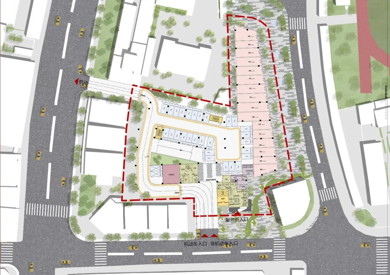 BIM Architecture | Parking Building in the Central Area of Hongmei Town: The Rebirth of the "Corner Land" of the Town/Senlei International